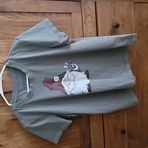 Life Is Good Womans Gnome Graphic T-Shirt - Green 100% Cotton